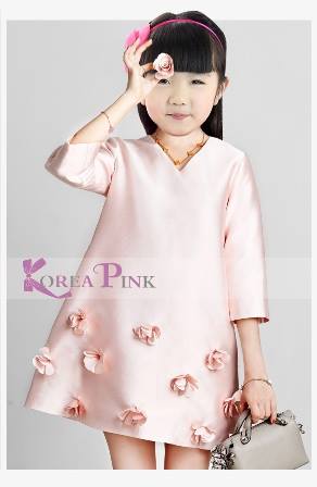 dress korea pink